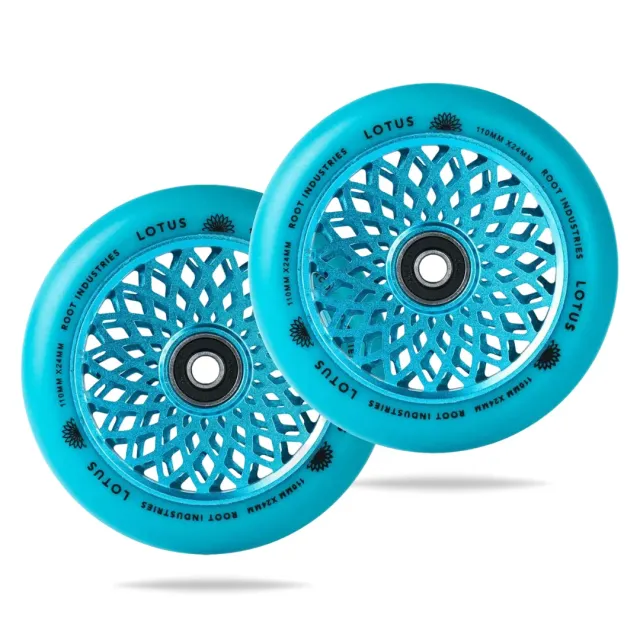 Root Industries Lotus 110mm sparkcykelhjul blå/blå 2-pack 88A