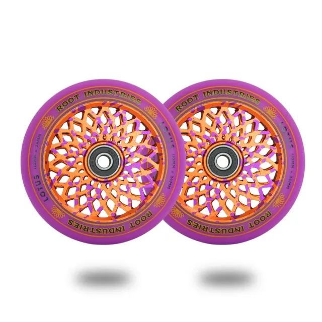 Root Industries Lotus hjul 110 mm lila/orange