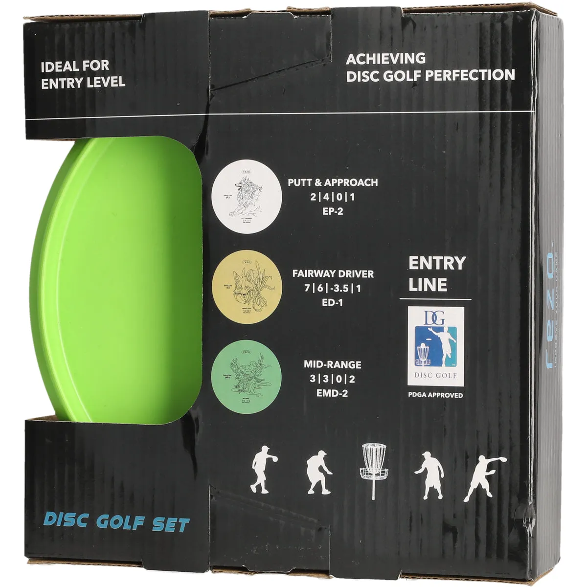 Rezo Tsutomu Discgolfset 3-pack Multi colour nybörjarset