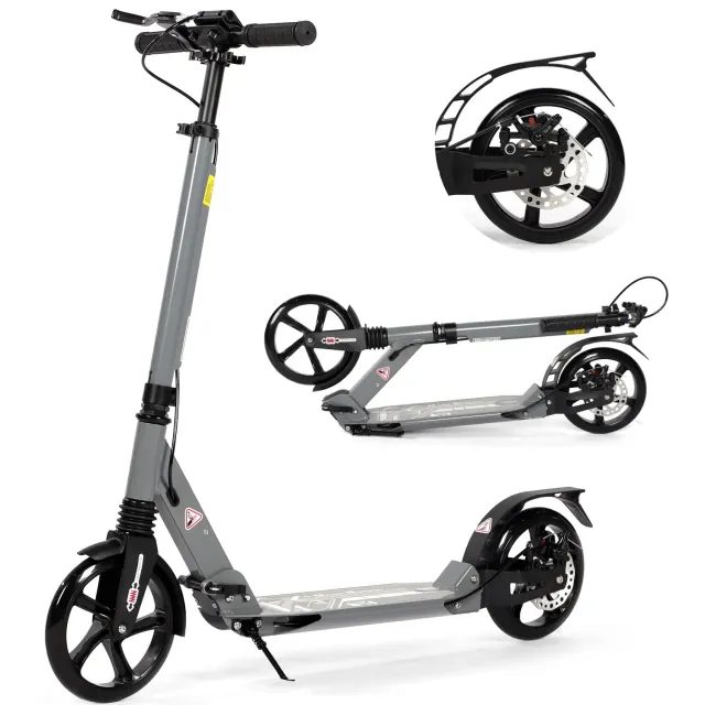 H.yeed sparkcykel grå 200mm med skivbroms