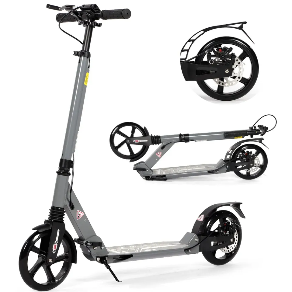 H.yeed sparkcykel grå 200mm med skivbroms