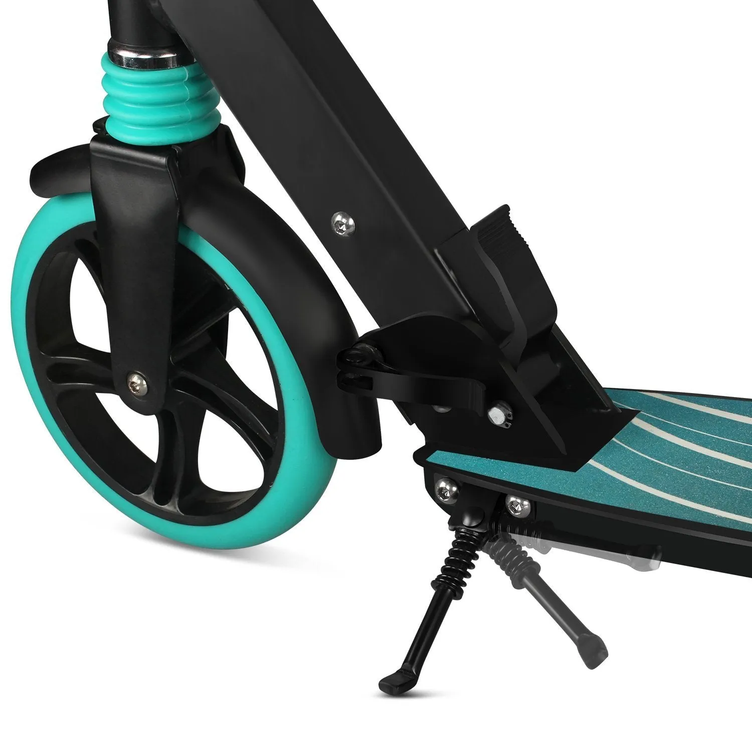 Beleev hopfällbar sparkcykel vuxen turkos 200 mm