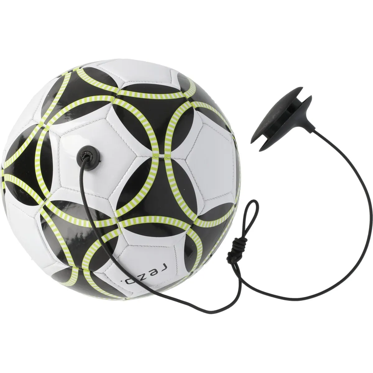 Rezo fotboll med resårband storlek 4 vit PVC