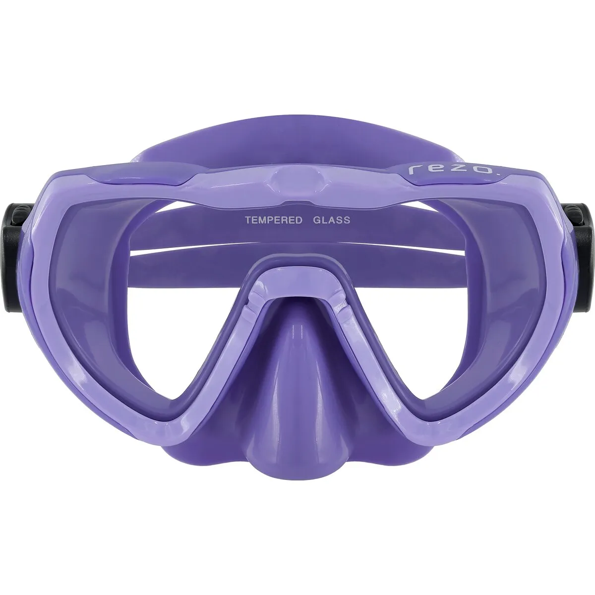 Rezo Matira Jr dykmask barn blå härdat glas