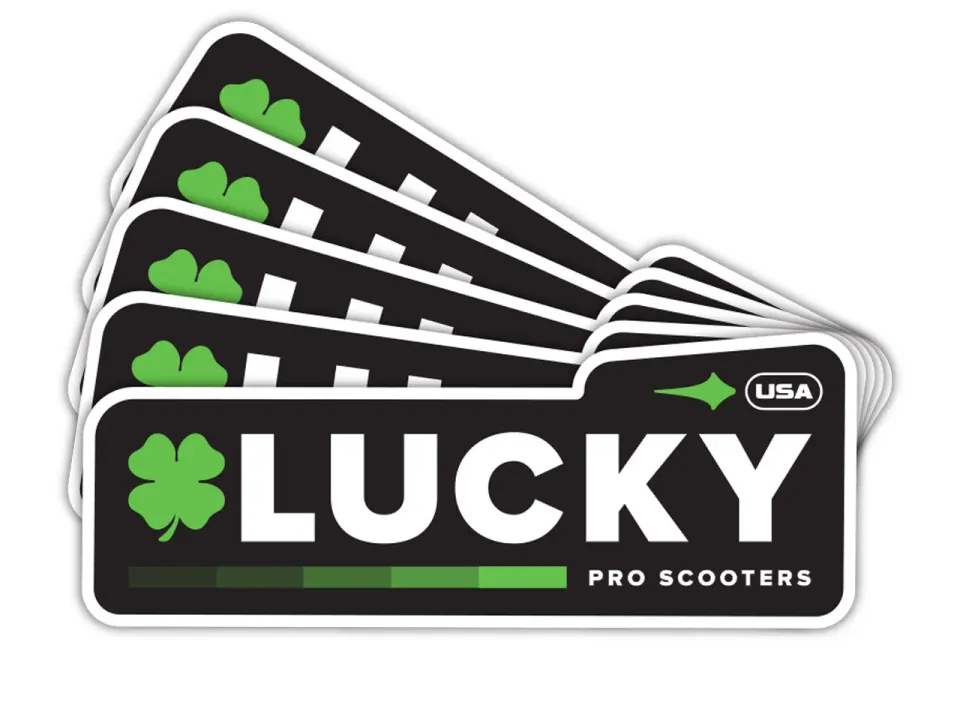 Lucky Retro klistermärken 5-pack retrodesign