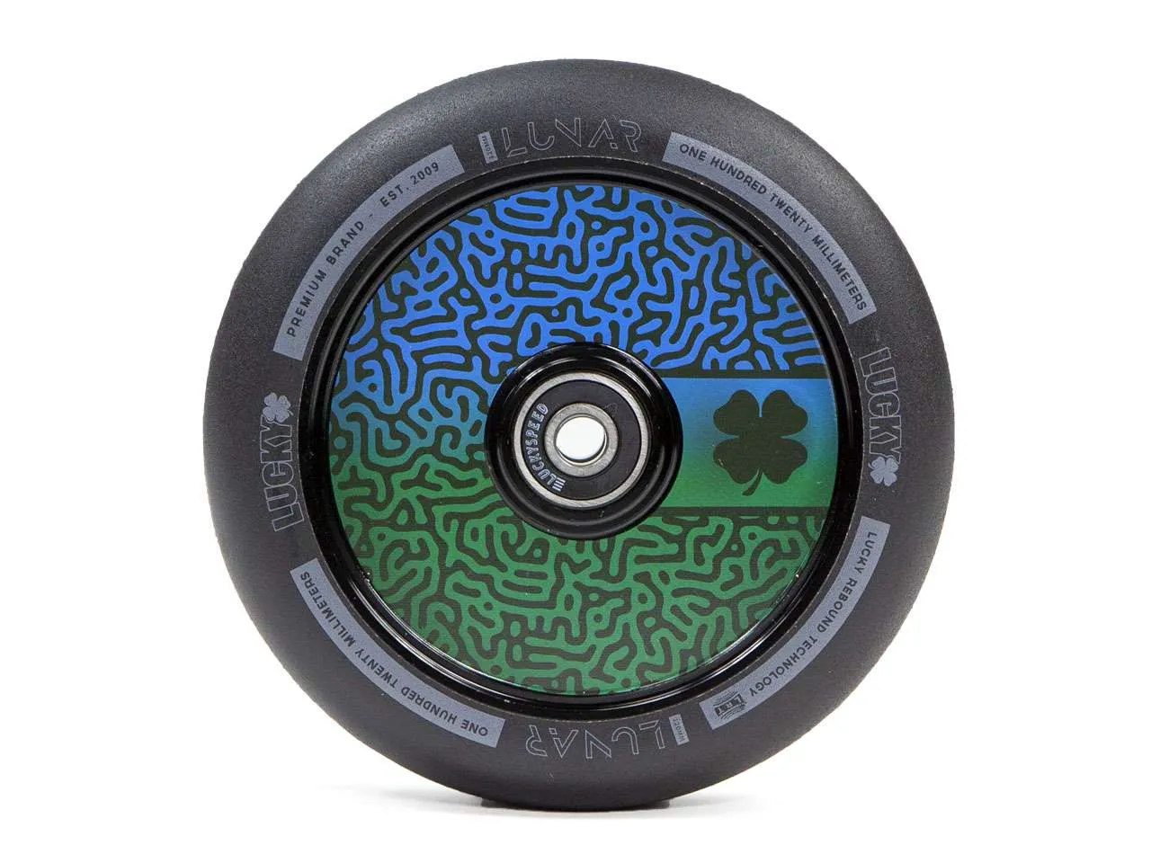 Lucky Lunar 120mm sparkcykelhjul Recoil lätt hollow-core