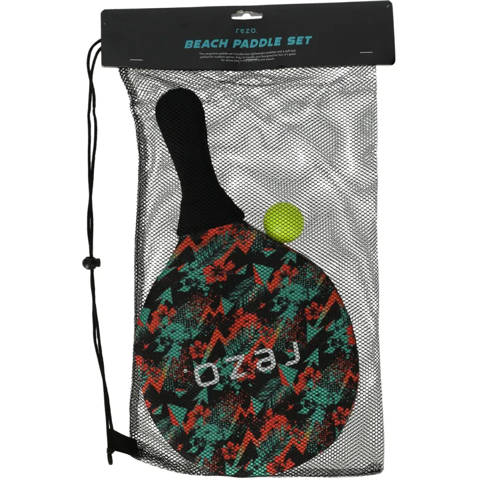 Rezo Neoprene paddleset Multi Color 2 racket badboll