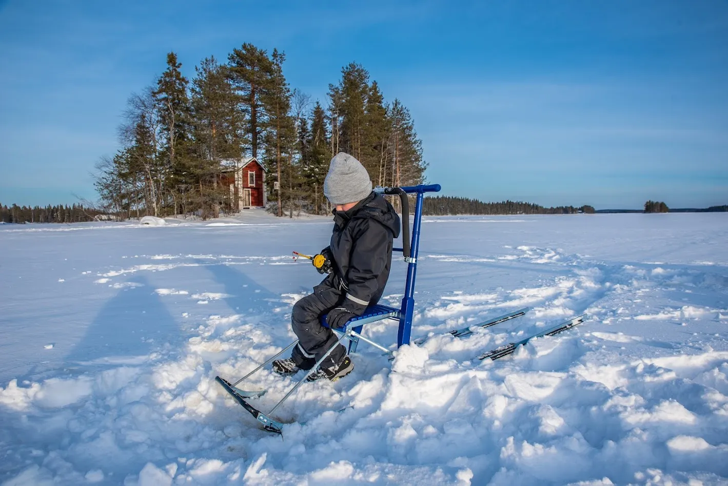 ESLA Compact sparkstötting 160 cm isfiske