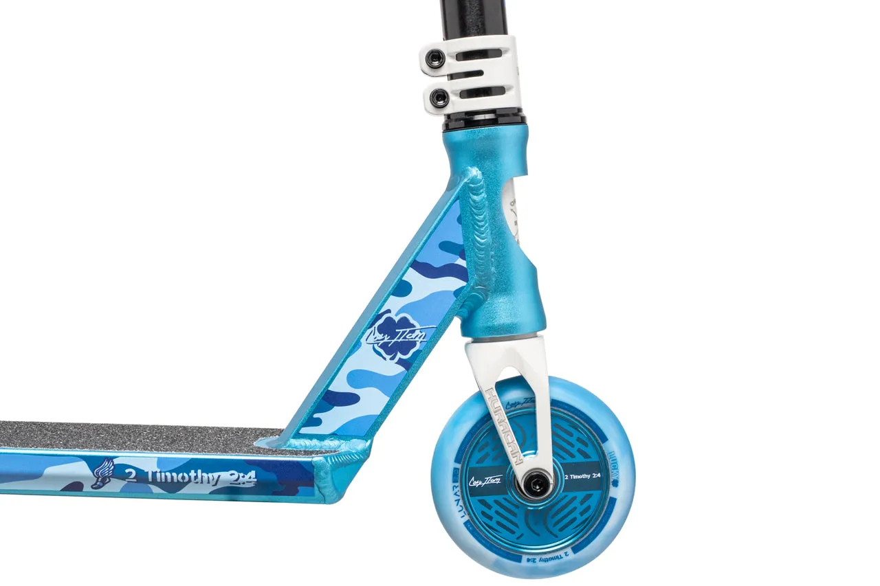 Lucky Cody Flom V2 stunt-scooter blå camo 110mm