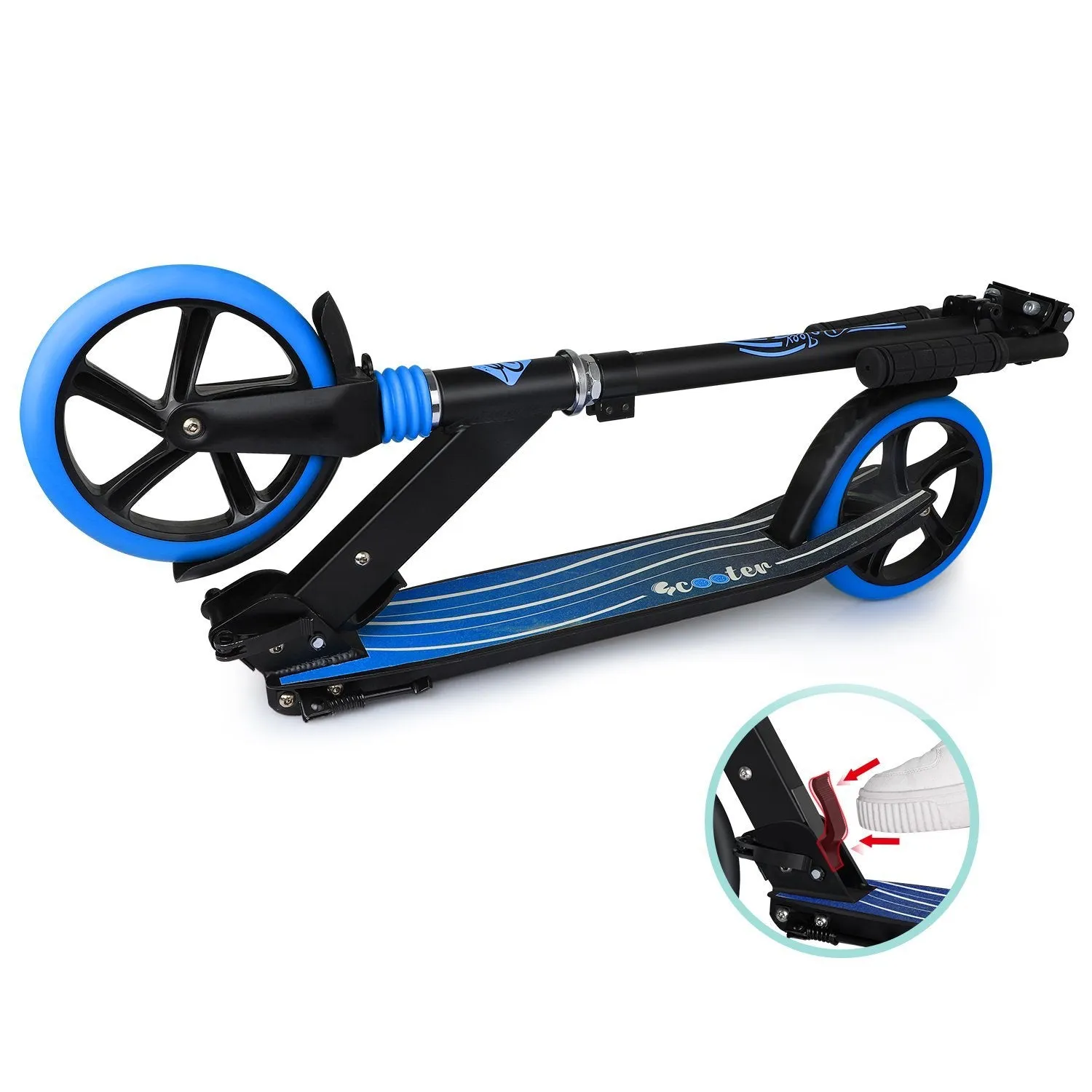 Beleev V5 sparkcykel 2 hjul blå 200 mm fädring