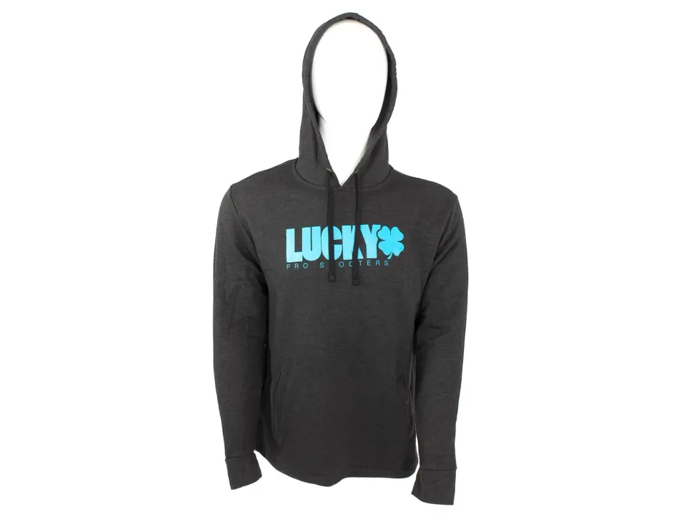 Lucky Solid Logo hoodie charcoal mjuk