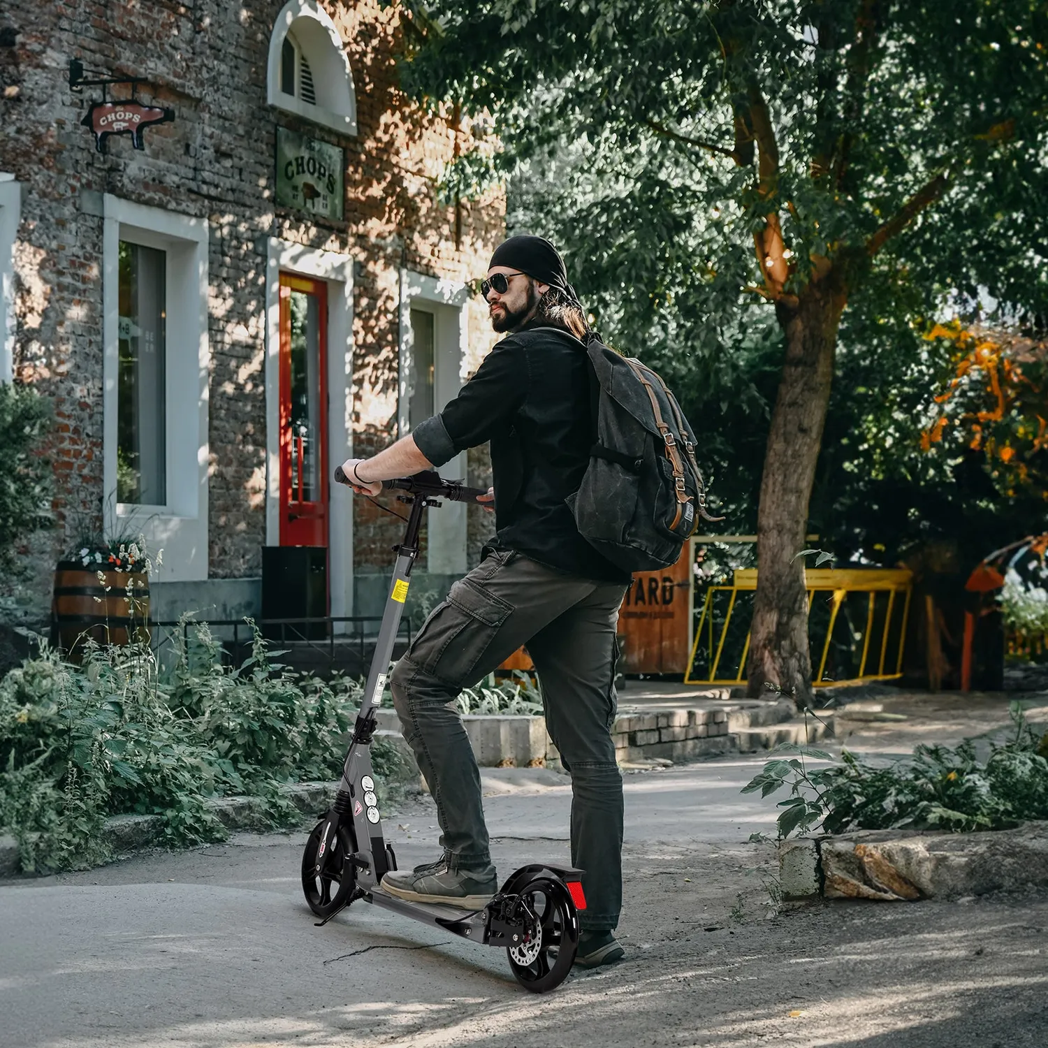 H.yeed sparkcykel grå 200mm med skivbroms