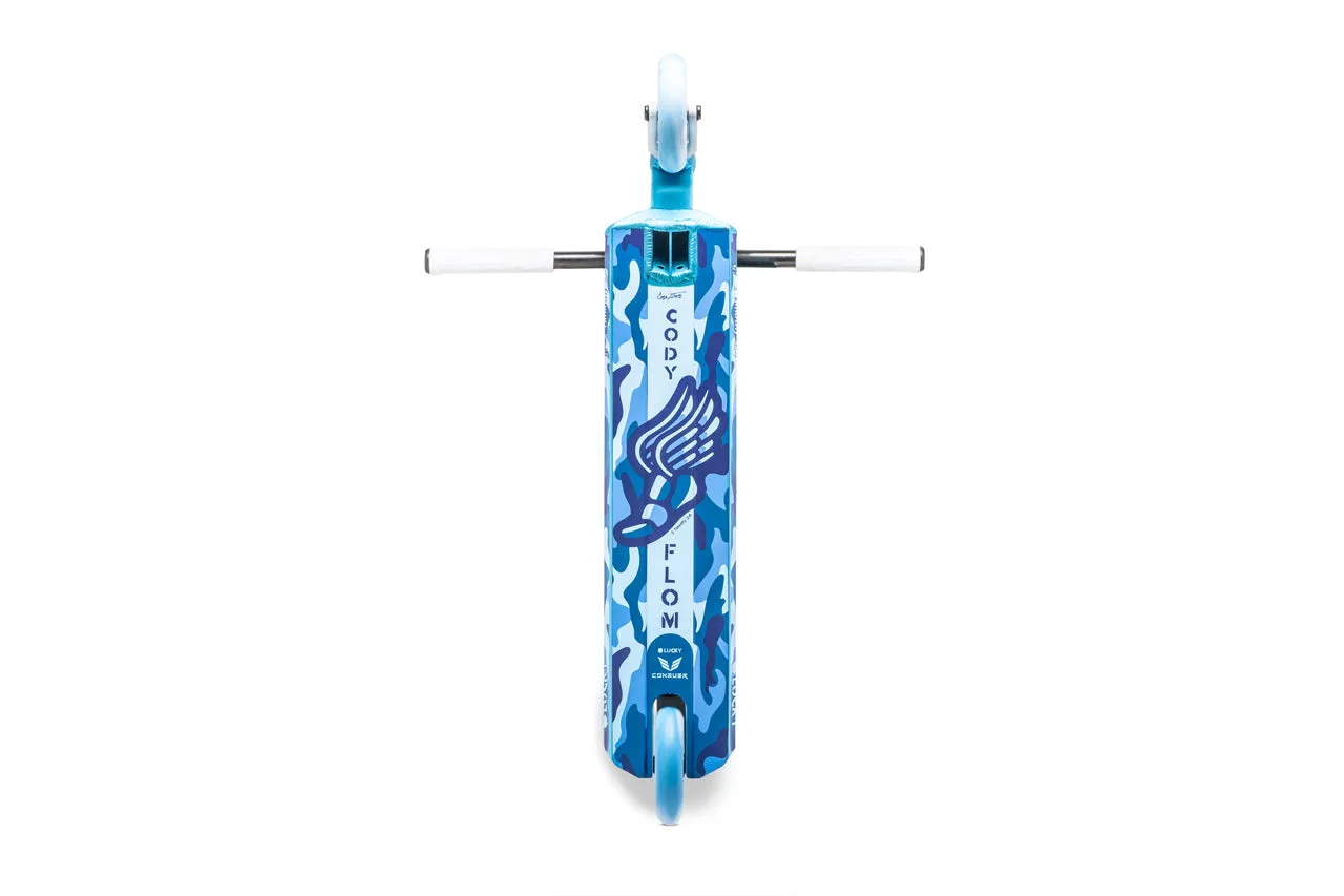 Lucky Cody Flom V2 stunt-scooter blå camo 110mm