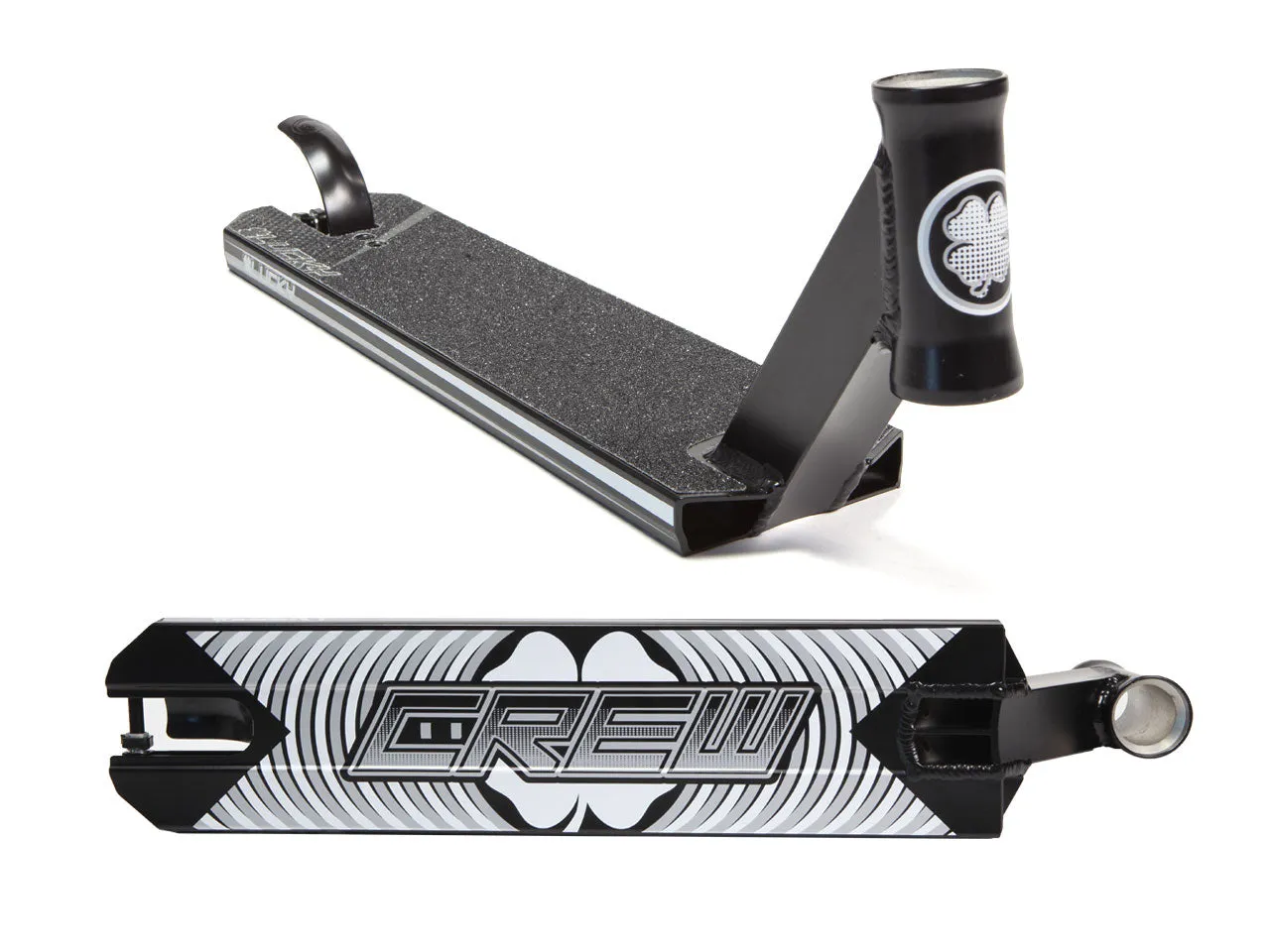 Lucky Crew sparkcykeldeck Svart 19x4,5 aluminium