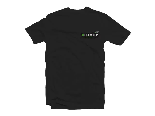 Lucky Retro T-Shirt t-shirt svart bomull