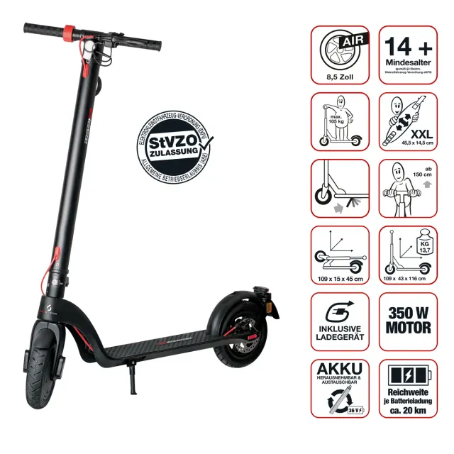 Six Degrees Velo E7 elsparkcykel 8,5 tum 350 W