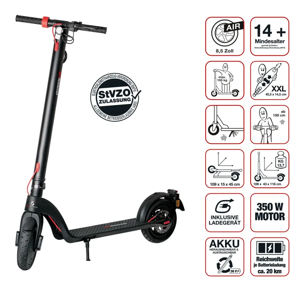 Six Degrees Velo E7 elsparkcykel 8,5 tum 350 W