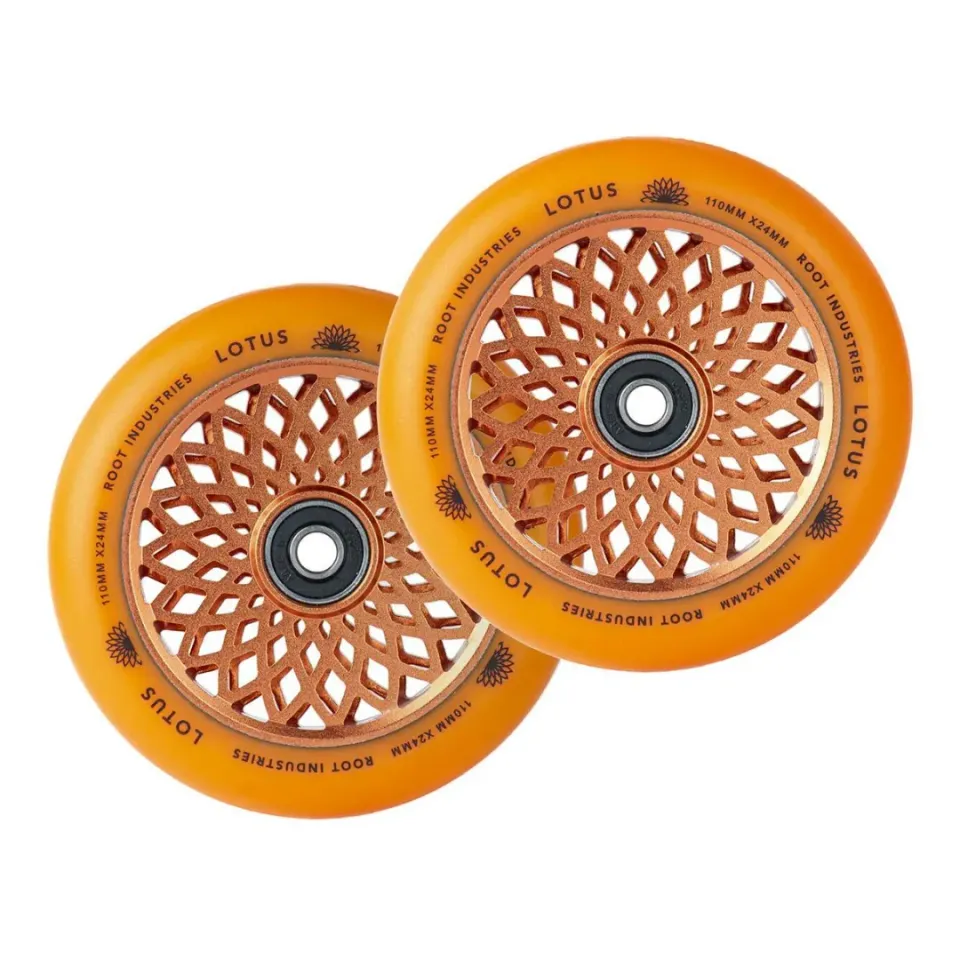 Root Industries Lotus hjul 110mm orange/orange 88A