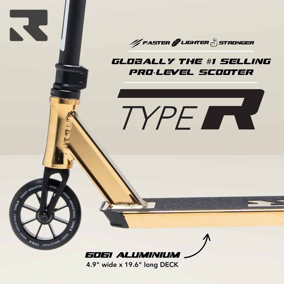 Root Industries Type R Pro trick sparkcykel Gold Rush 123 mm