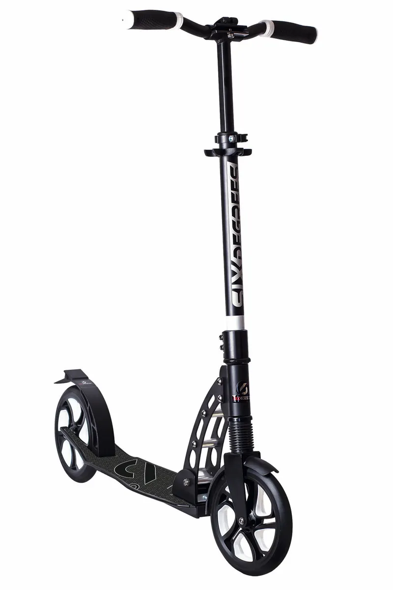 SIX DEGREES Aluminium Scooter Suspension 205 mm sparkcykel svart fjädring