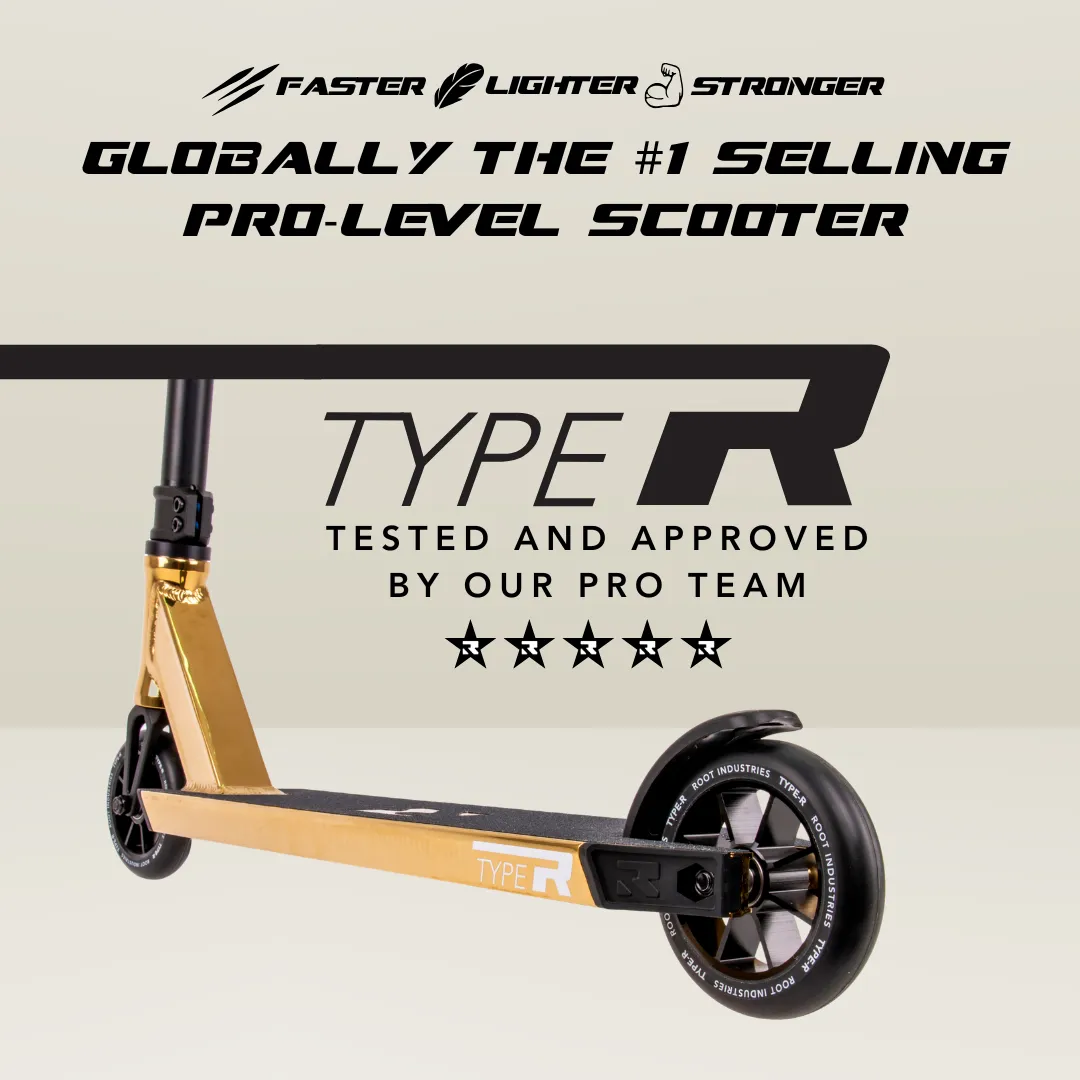 Root Industries Type R Pro trick sparkcykel Gold Rush 123 mm