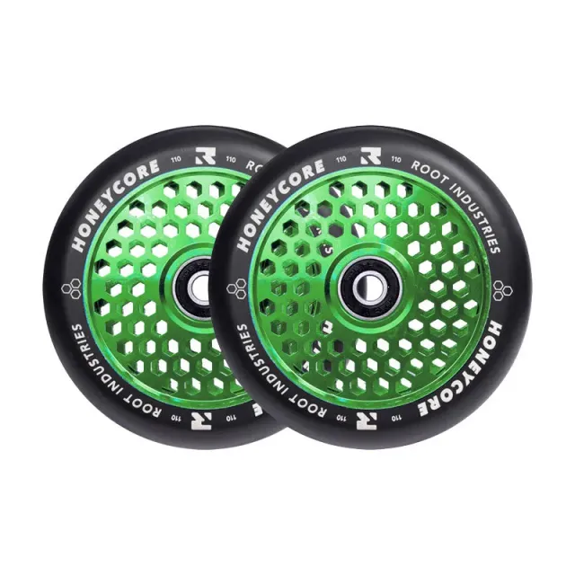 Root Industries HoneyCore 110mm hjul svart/grön lätta