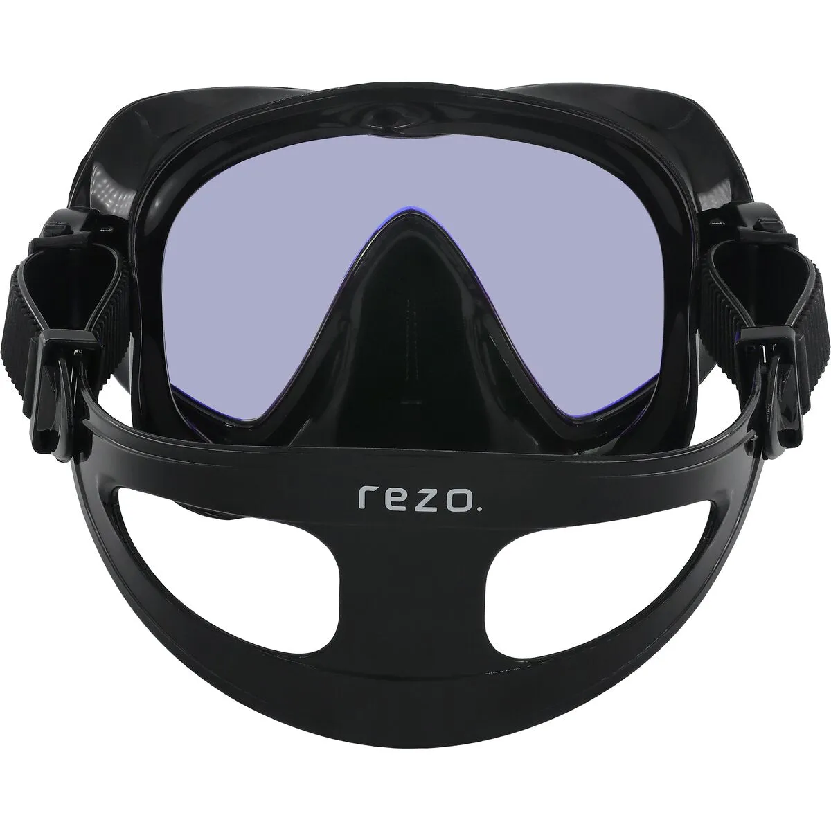 Rezo Huelva Mirror dykmask vuxen svart spegel