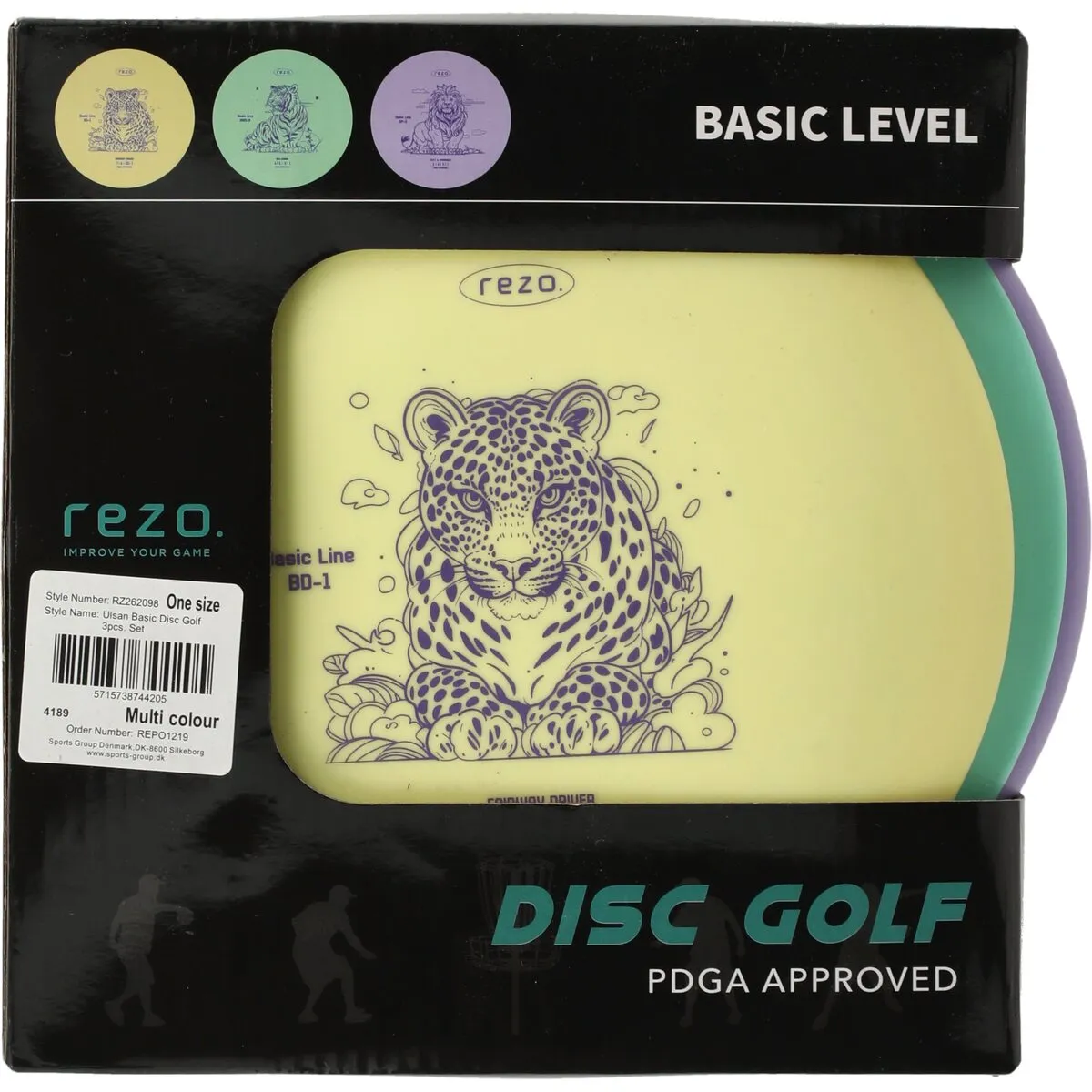 Rezo Ulsan discgolfset 3-pack multi TPE