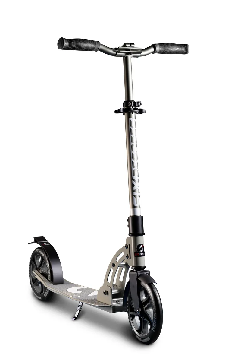 SIX DEGREES Aluminium Scooter 205 mm sparkcykel grå testvinnare