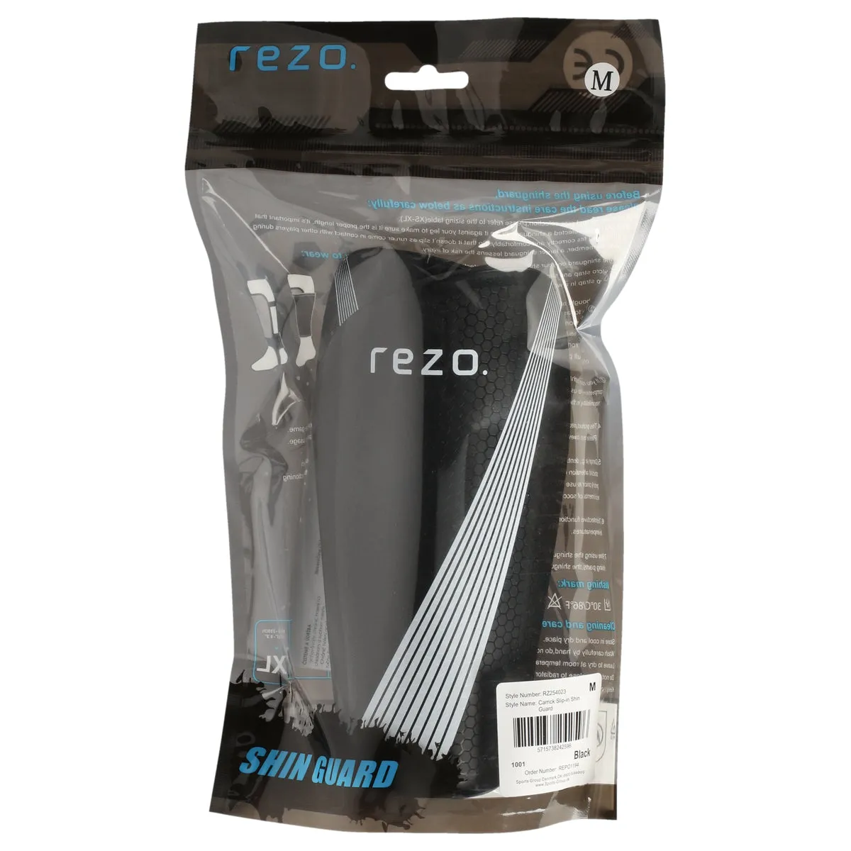 Rezo Carrick benskydd svart slip-in
