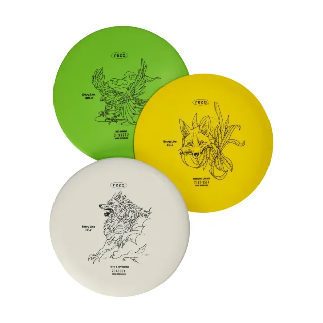 Rezo Tsutomu Discgolfset 3-pack Multi colour nybörjarset