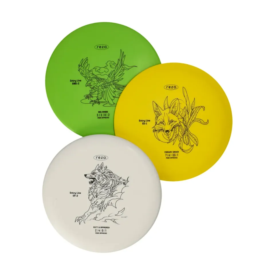 Rezo Tsutomu Discgolfset 3-pack Multi colour nybörjarset