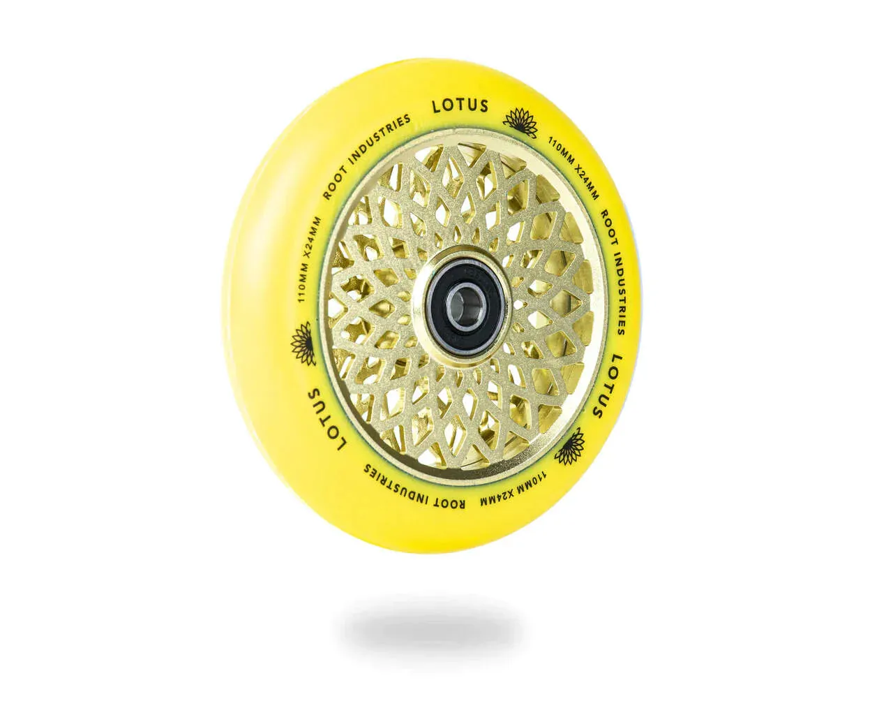 Root Industries Lotus 110mm hjul Yellow/Gold hårda