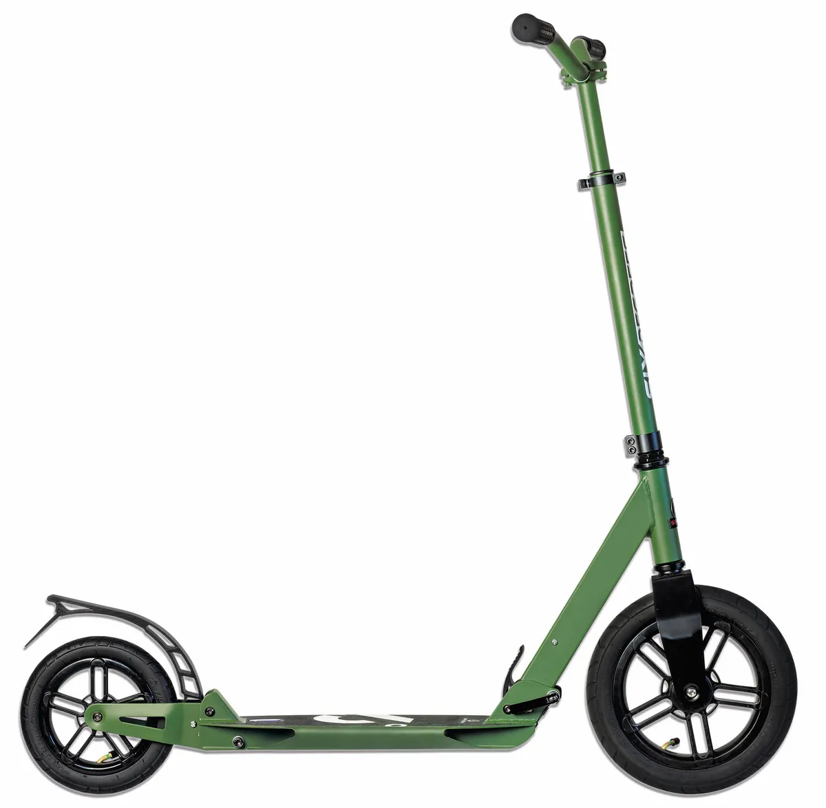 SIX DEGREES Aluminium Scooter All Terrain 300/205 mm sparkcykel olivgrön