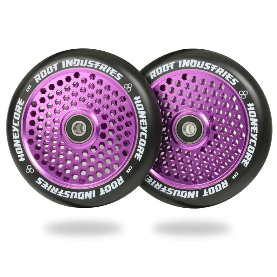 Root Industries HoneyCore 120mm hjul Black/Purple ABEC11