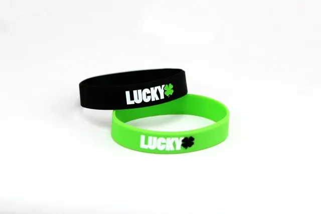 Lucky Logo handledsband Duo Grön/Svart 2-pack