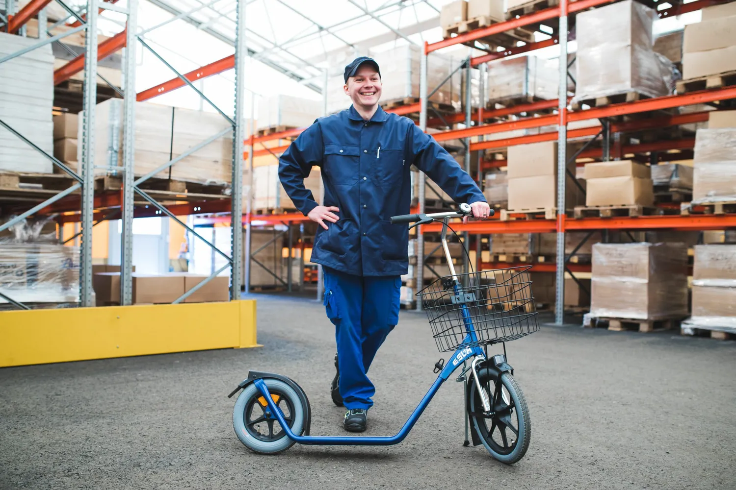 ESLA 4102 sparkcykel 16/12 tum stålram
