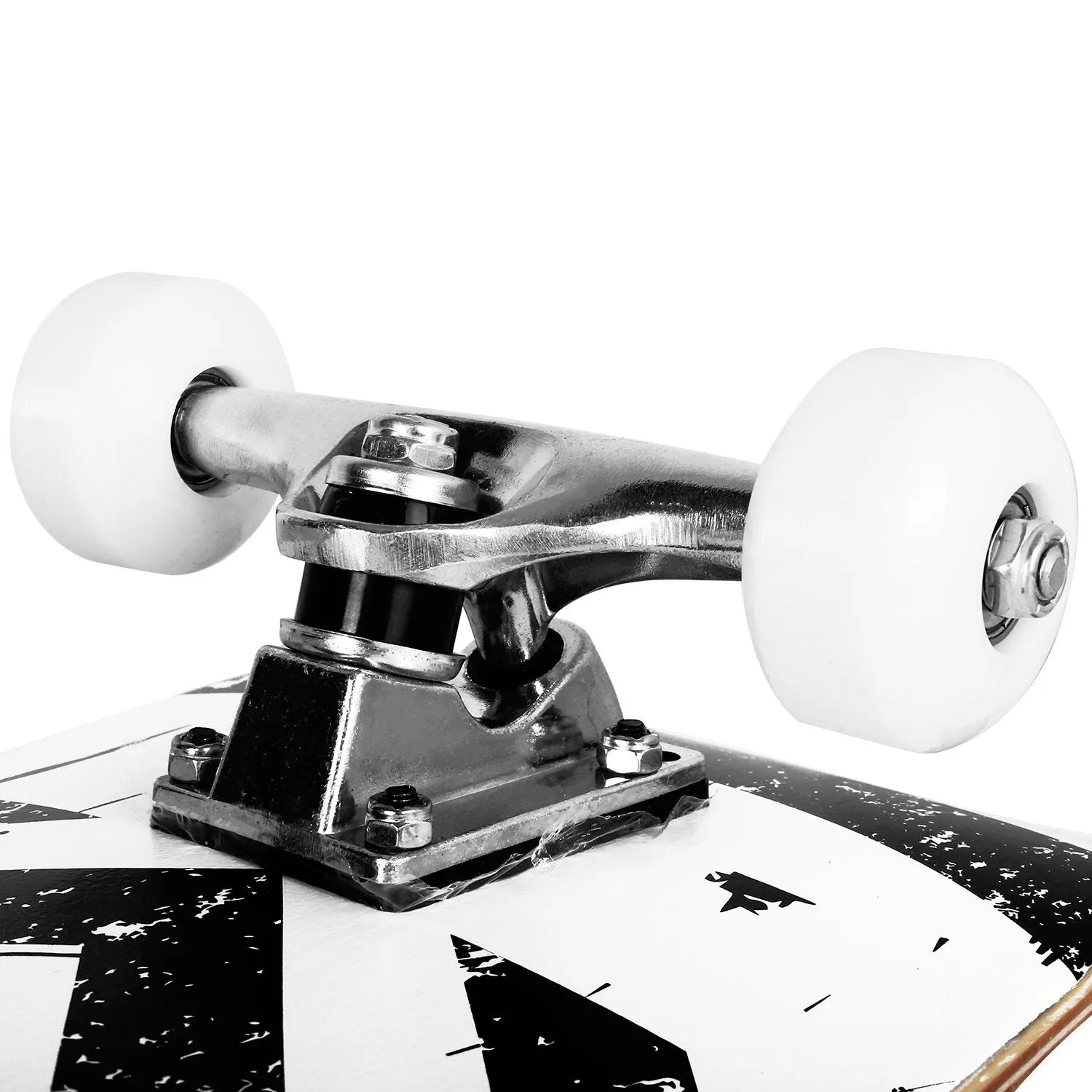 BELEEV 31 skateboard vit 79x20 cm 7-lagers lönn