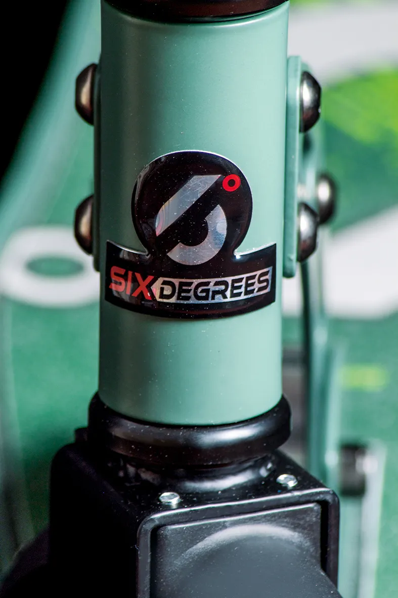Six Degrees 205 mm sparkcykel grön ABEC 7 hopfällbar