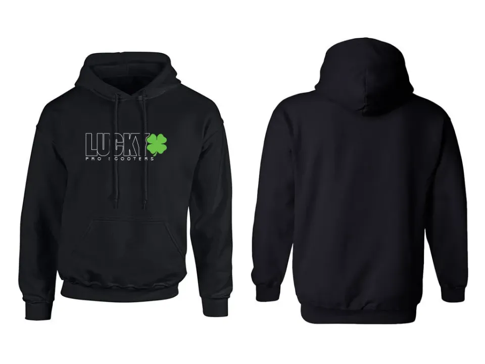 Lucky Outline hoodie youth M varm bomull