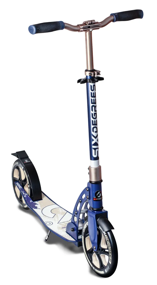 SIX DEGREES sparkcykel 230/215 mm creme PU-hjul