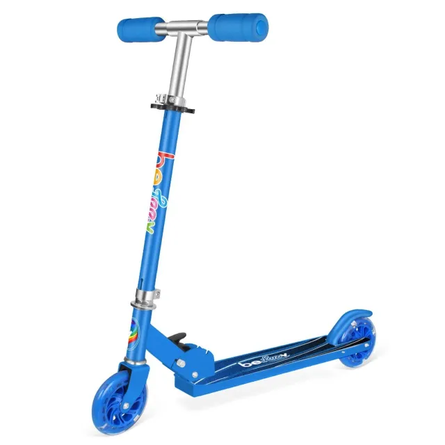 Beleev V1 sparkcykel marinblå LED-hjul 120 mm