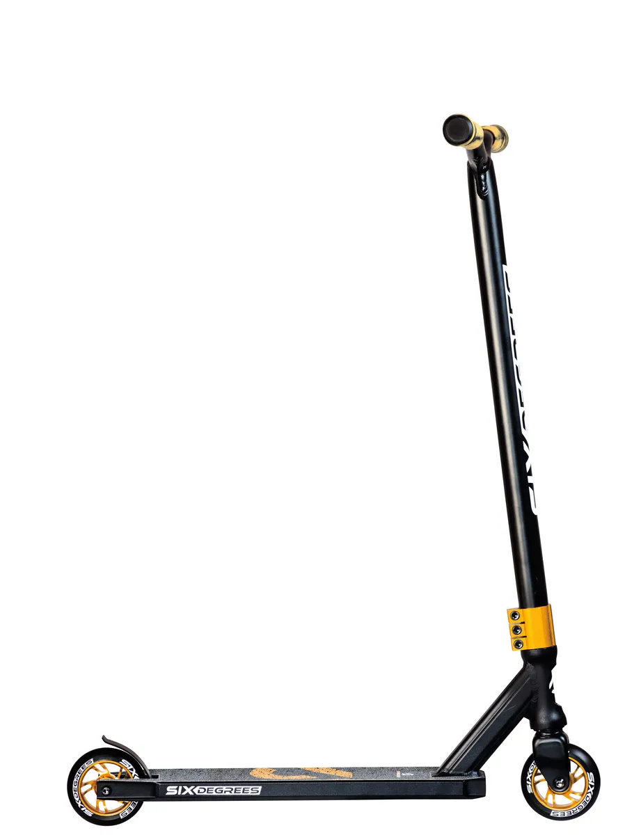 Six Degrees Stunt tricksparkcykel 100 mm svart-koppar
