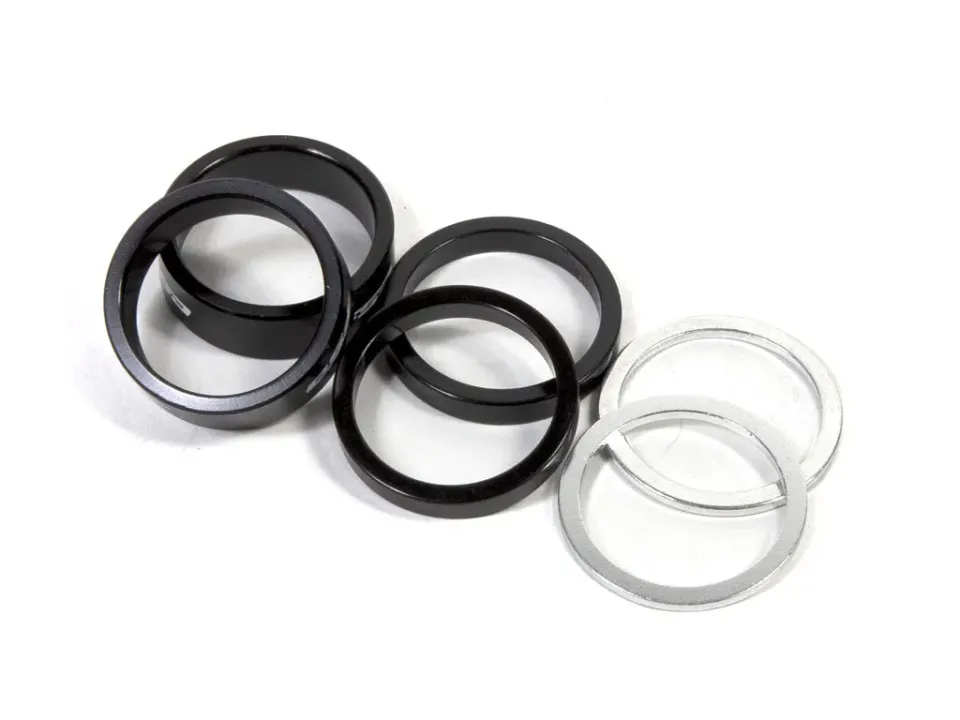 Lucky Headset Spacer styrlagerdistanser 6-pack svart