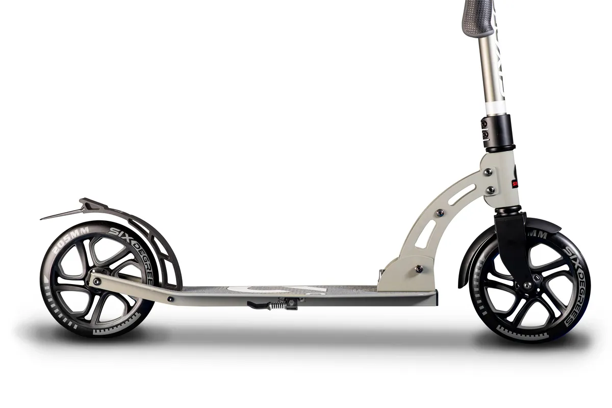 SIX DEGREES Aluminium Scooter 205 mm sparkcykel grå testvinnare