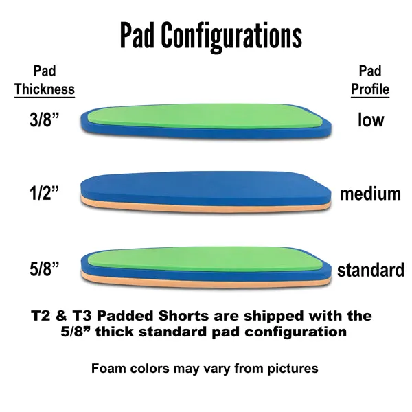 Lucky Tortoise Pads T2 skyddsshorts svart 7-pads