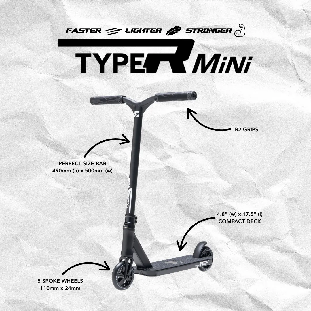 Root Industries Type R Mini sparkcykel svart matt 110mm