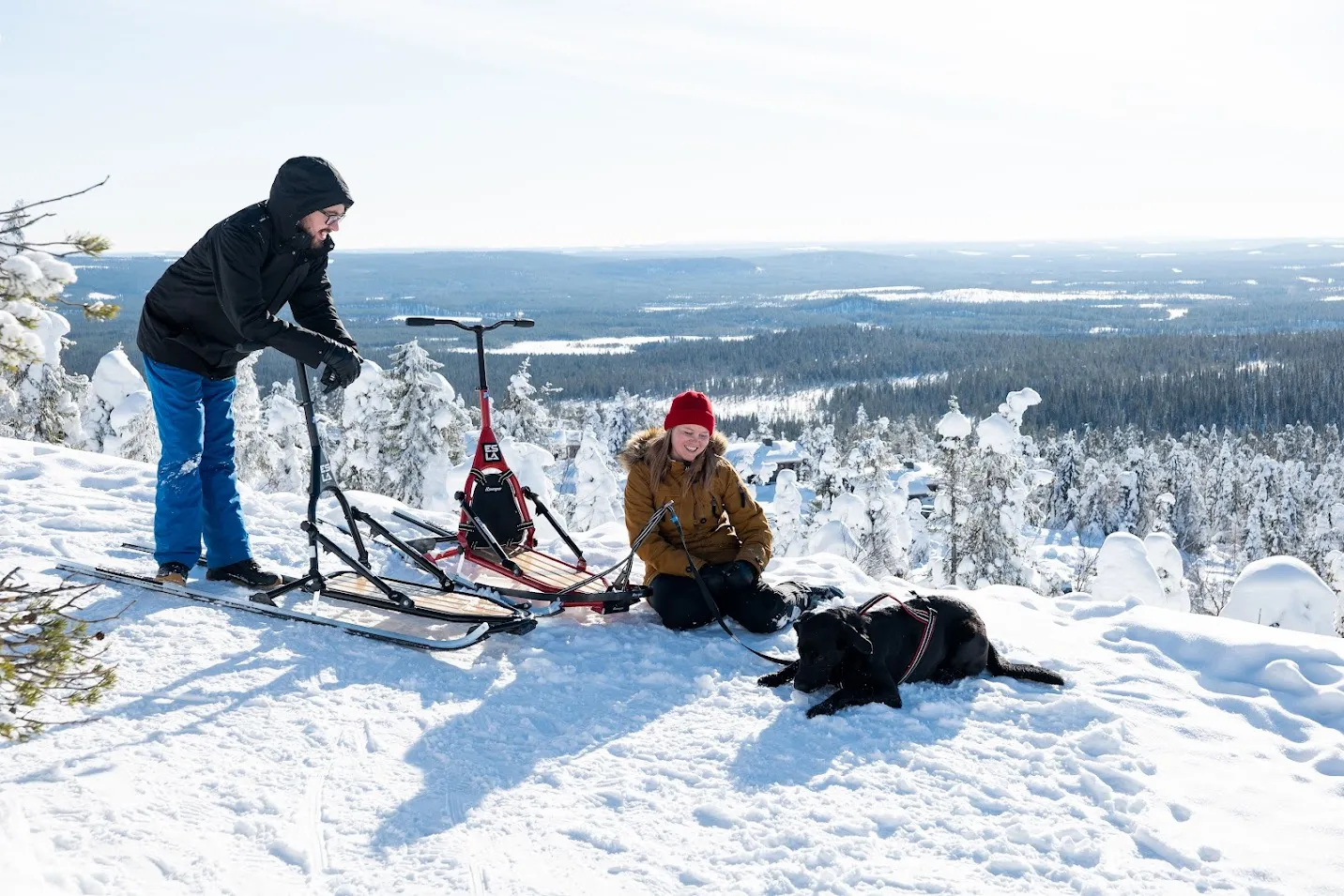 ESLA Adventure sparkstötting hundsläde aluminium