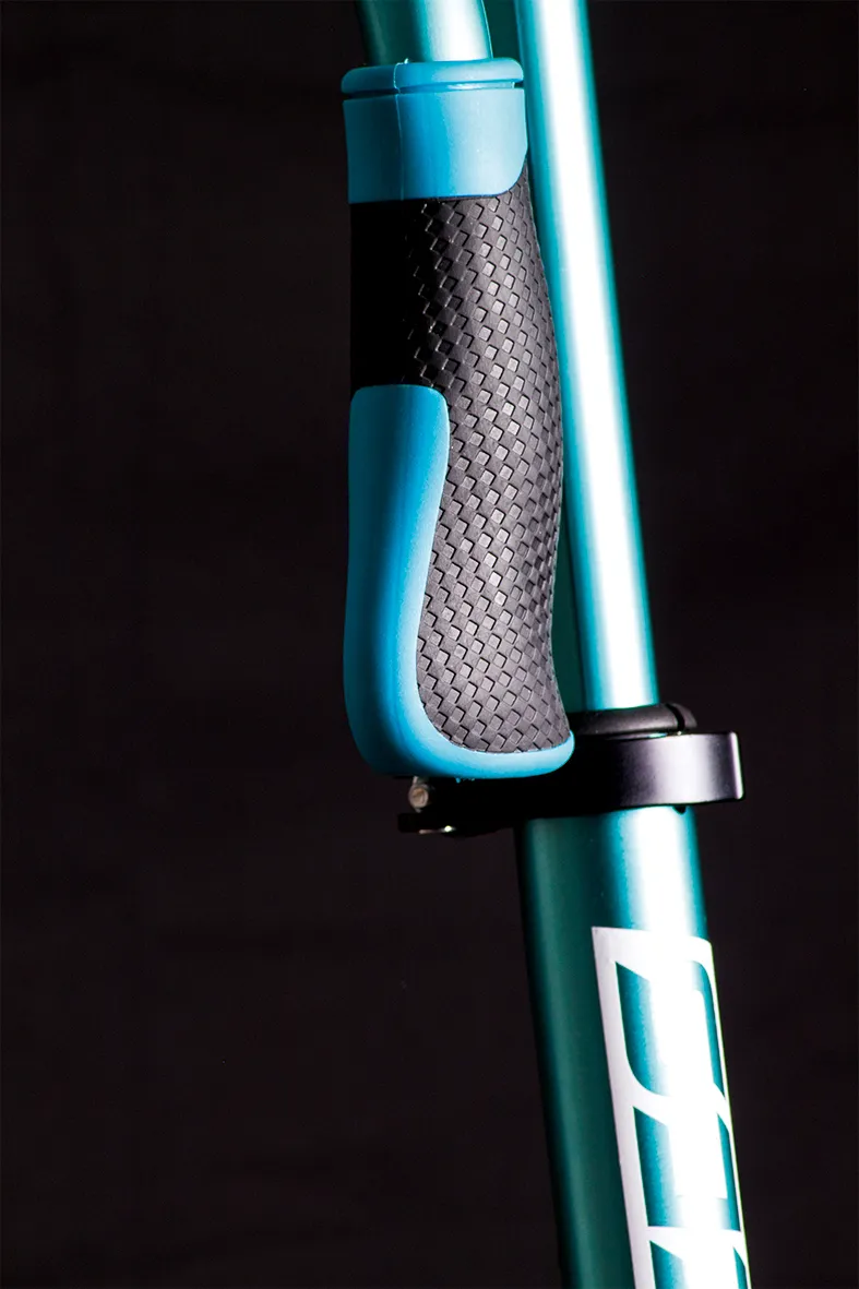 Six Degrees sparkcykel aluminium 230/215 mm turkos
