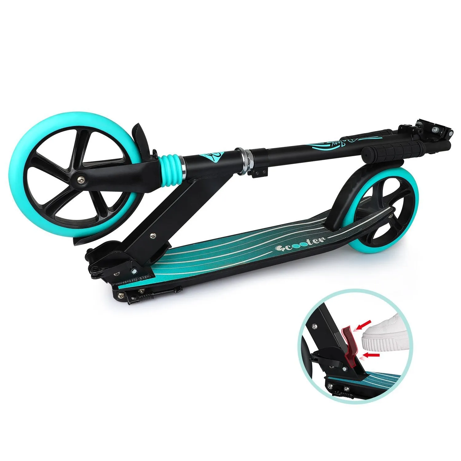 BELEEV V5 sparkcykel turkos 200 mm